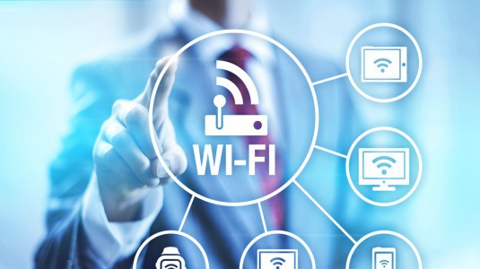 Wireless connection wi-fi technology illustration WLAN